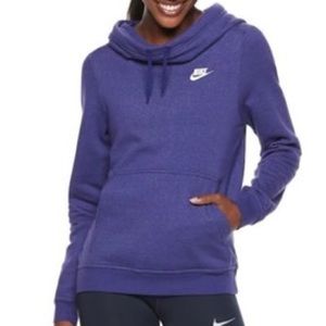 Nike fleece funnel neck hoodie